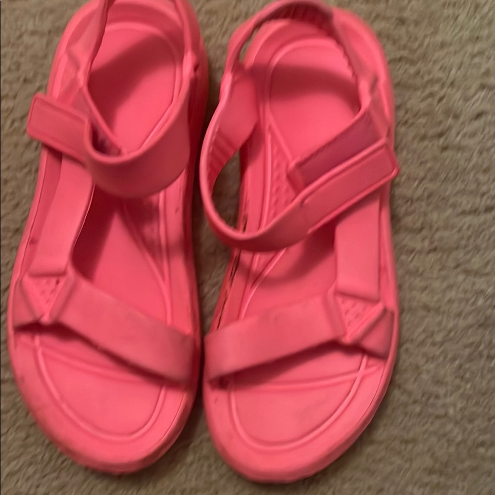 Hot Pink Strap Sandals